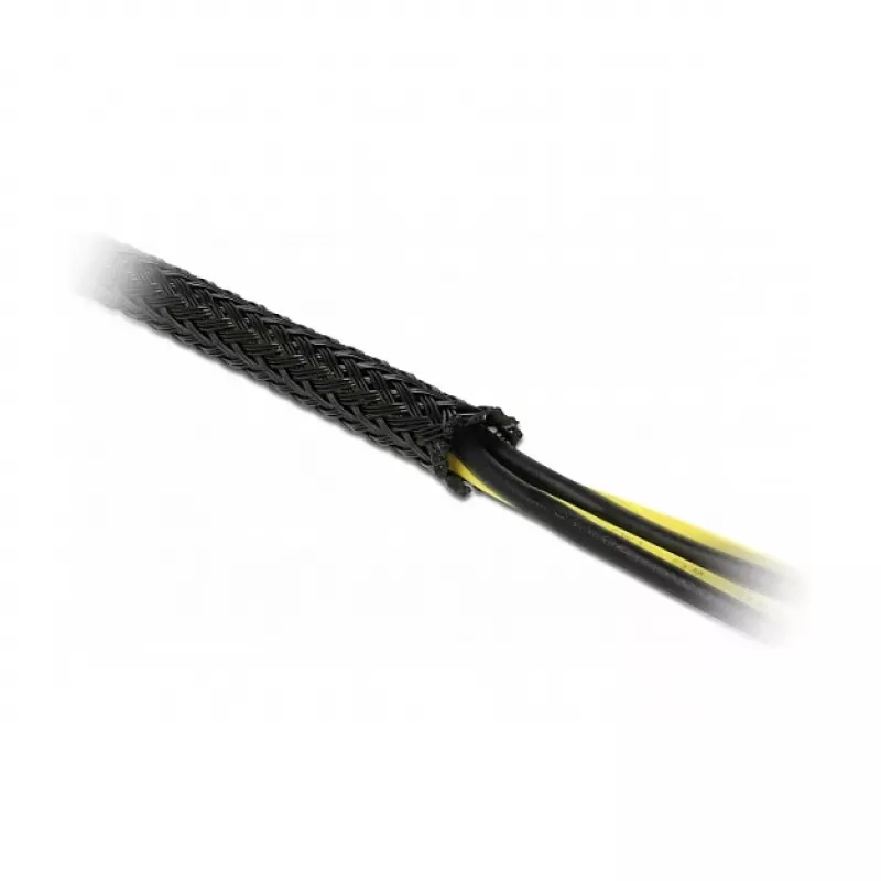 Bainha de cabo entrançada DeLOCK 18902 10 m x 12 mm preta