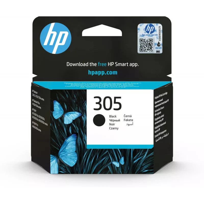 Tinteiro original HP 305 preto, preto, 1 unid., 120 páginas