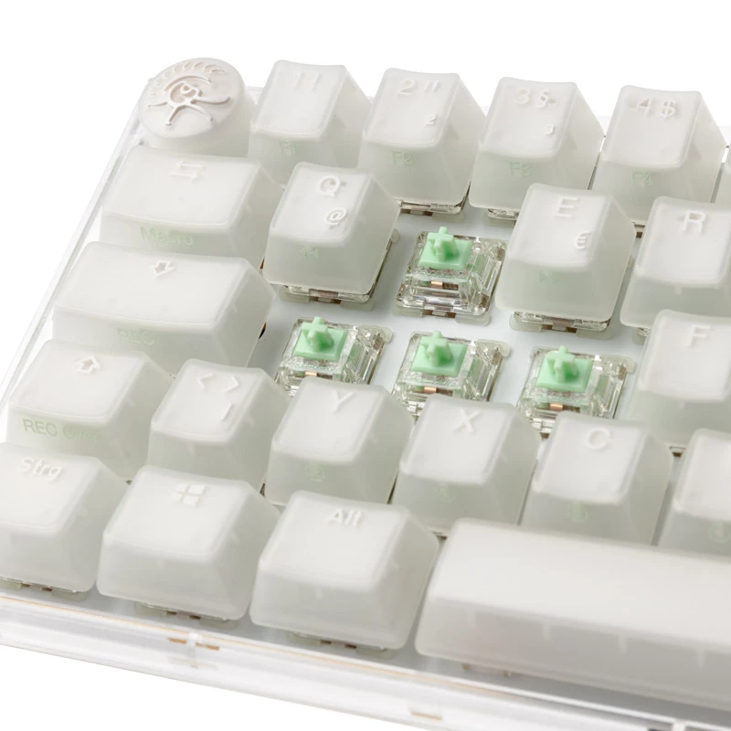 Teclado gaming Ducky One 3 Mini, USB, branco