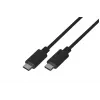 Cabo USB 2.0 USB-C para USB-C LANBERG CA-CMCM-10CU-0010-BK 1 m, preto, 480 Mbit/s, contactos banhados a ouro