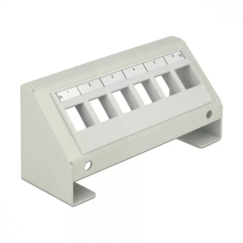 Patch panel DeLOCK 86218 cinzento 65mm x 49mm x 130mm