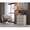 Cómoda MALWA M3 da top e shop — 3 gavetas, 700×750×400 mm, aglomerado, acabamento mate caxemira
