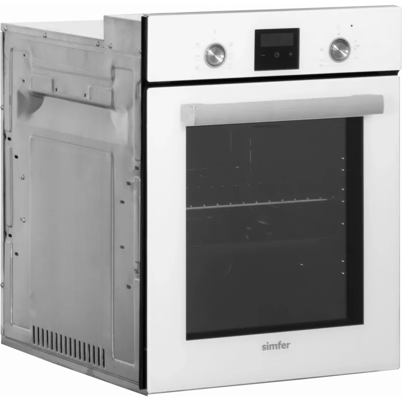 Forno de encastrar SIMFER 4207DERBB.1 — 47 L, multifunções, controlo manual, 45 cm, branco