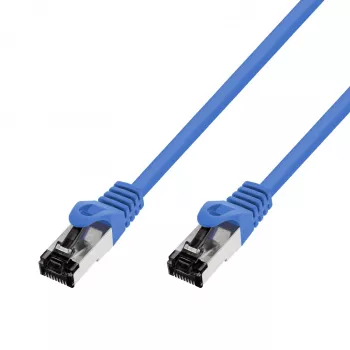 Cabo de patch LAN Extralink Cat.8.1 S/FTP 10m 40G azul, cabo de rede de cobre