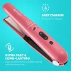 Ferro de alisar de cerâmica sem fios Revamp ST-1700PK-EB — compacto rosa