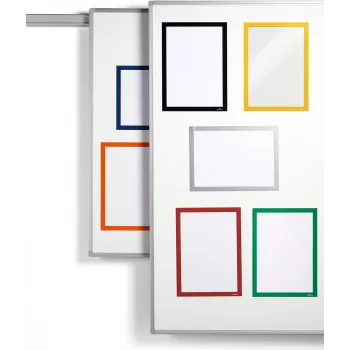 Moldura informativa magnética Durable DURAFRAME A4, pack de 5, verde, modelo 486905