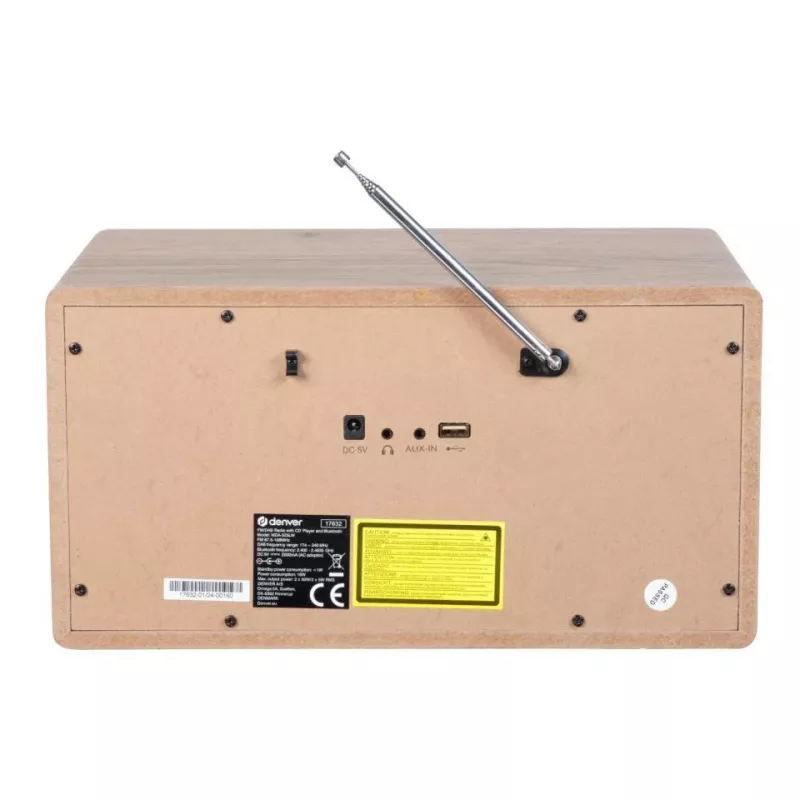 Leitor de CD pessoal Denver MDA-525LW madeira 10 W DAB+ FM