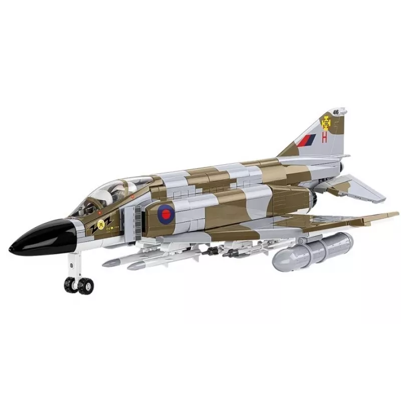 Cobi Blocks F-4M Phantom II modelo de avião militar, conjunto de construção com 728 peças