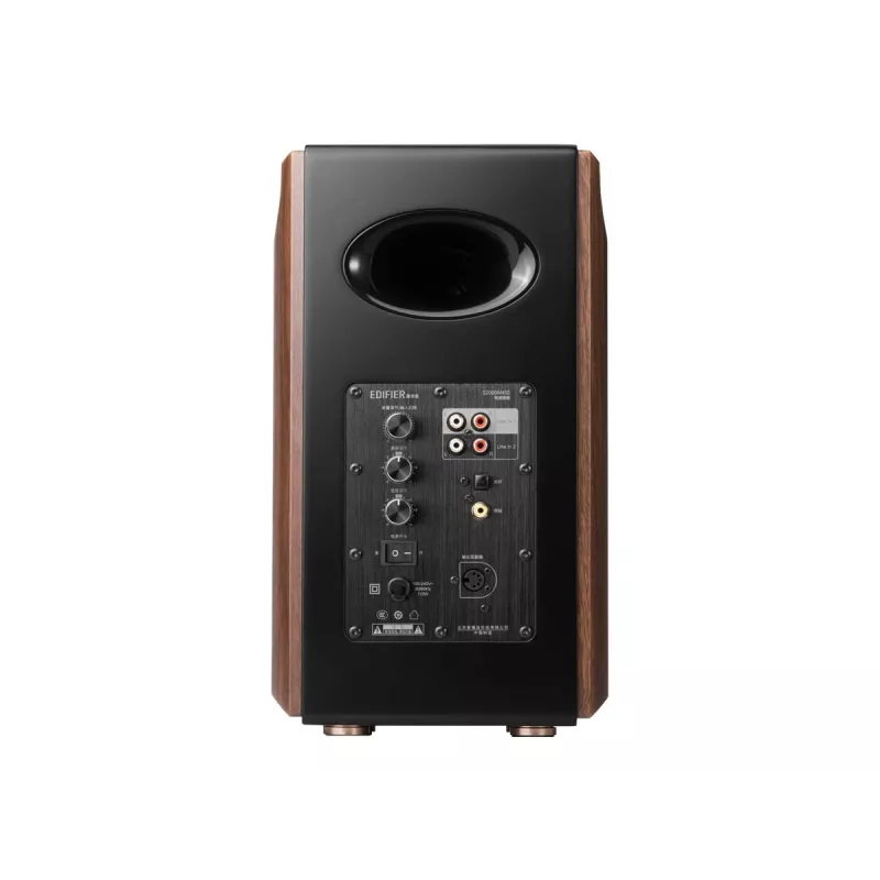 Altifalante Edifier S2000MKIII 2.0, 130 W RMS, com fios e sem fios, preto/madeira