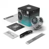 Smartwatch Stelio Activ Pro GPS modelo STSWA102TN, caixa de titânio de 46 mm