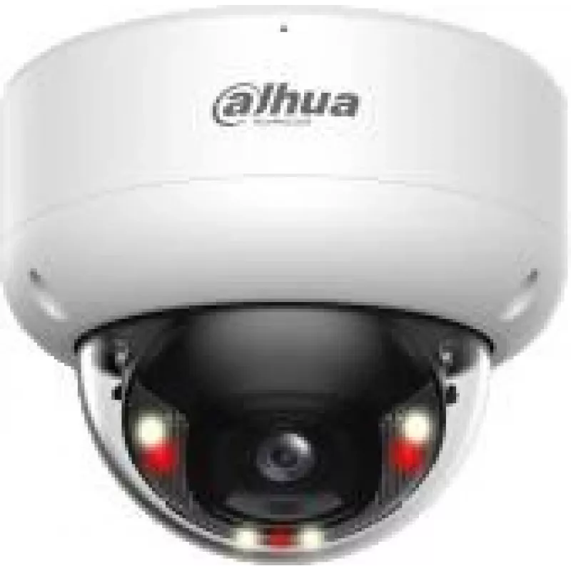 Câmara de vigilância dome IP Dahua WizSense IPC-HDBW3849E-AS-IL — 3840×2160, montagem no teto, com fios, preto