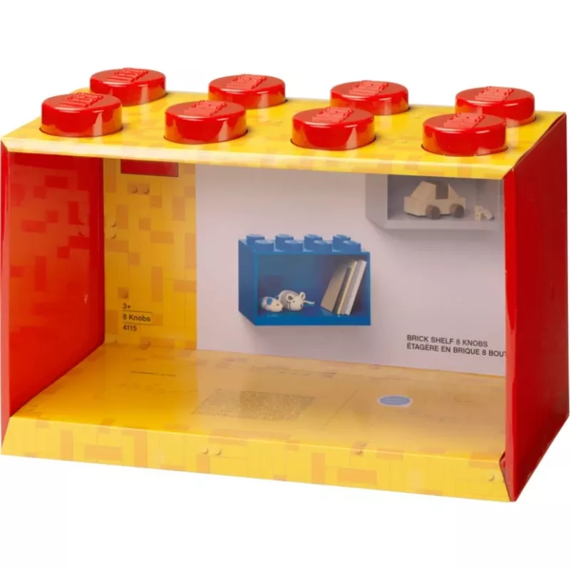 Room Copenhagen LEGO Brick Shelf 8 Prateleira 41151730 (Vermelha)