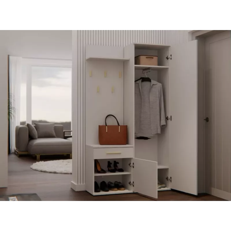 Módulo superior de bengaleiro e shop GARDEROBA DUO KASZMIR — módulo de roupeiro modular