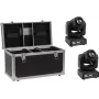 Conjunto de focos LED EUROLITE TMH-17 2x com mala – kit de iluminação LED profissional, 2 projetores, mala de transporte