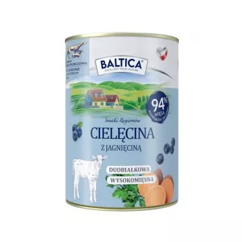 BALTICA Sabores Regionais Vitela com Borrego - Comida húmida para cães - 400g