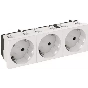 Tomada OBO STD-D3S RW3 33° tripla com ligação à terra 6120123 1 (6120123)