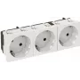 Tomada OBO STD-D3S RW3 33° tripla com ligação à terra 6120123 1 (6120123)