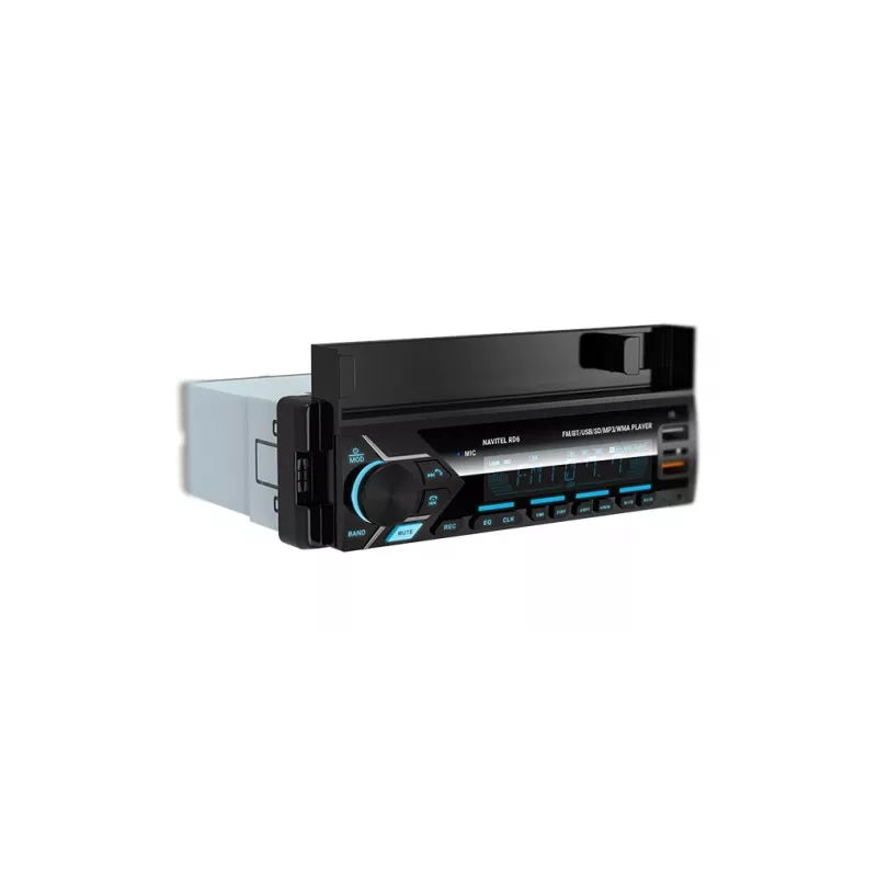 Recetor de multimédia digital para automóvel Navitel RD6 — leitor de áudio 4x45 W, reprodução de fontes digitais e externas, instalação Single-DIN