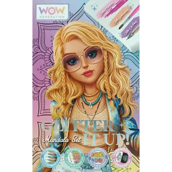 Conjunto criativo de pintura para crianças Euroswan WOW00084 — kit de mandalas com glitter para crianças