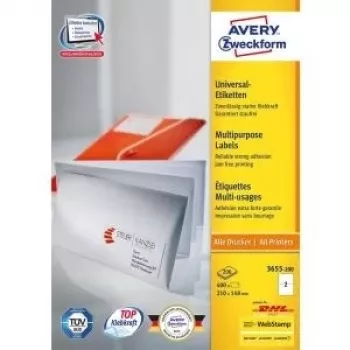 Etiquetas autocolantes Avery 3655-200