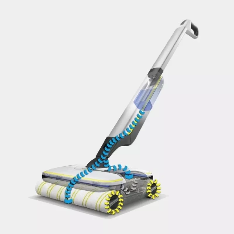 Vassoura elétrica com bateria Kärcher FC 7 CORDLESS húmido sem saco preto, branco, amarelo 2,85 Ah