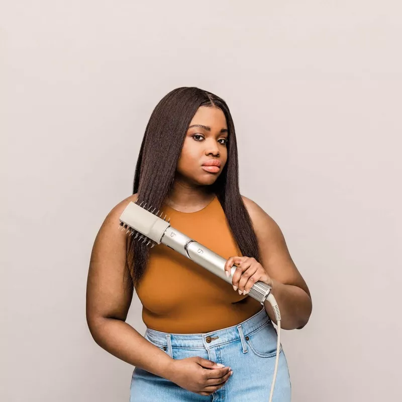 Shark FlexStyle 5-em-1 Air Styler e secador de cabelo com modeladores automáticos, escova plana, escova oval, bocal, difusor, bolsa de armazenamento, sem danos térmicos