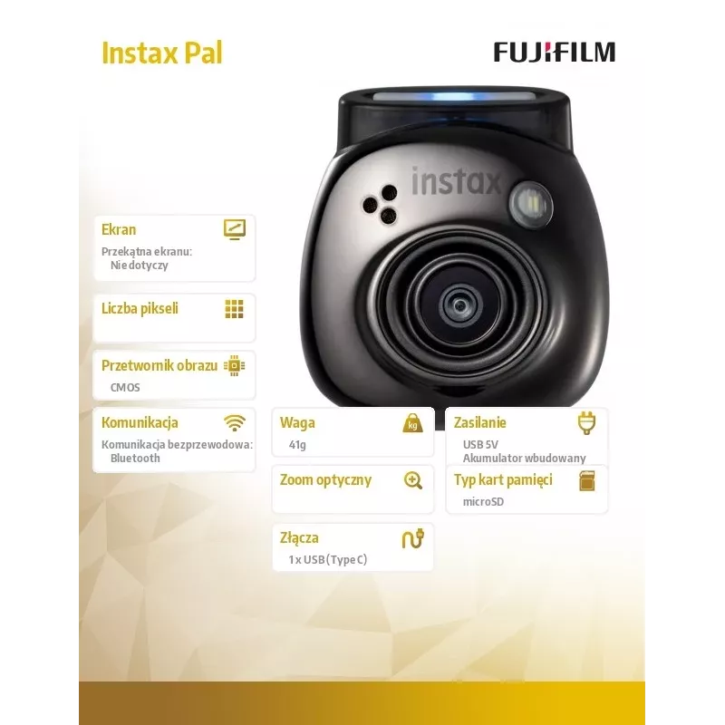 Câmara Fujifilm Pal 1/5 polegadas 2560 x 1920 Pixel CMOS preta