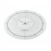 Relógio de parede NeXtime 8125 Fancy Round, Ø43 cm, branco/prateado