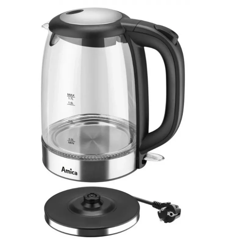 Chaleira elétrica Amica 1.7L 2200W prateado