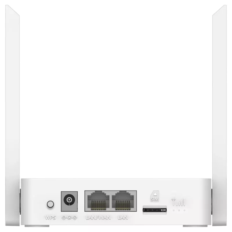 Router Wi-Fi de secretária Cudy LT300_EU – 300 Mbit/s, Single-Band 2,4 GHz, NanoSIM, 1 WAN, 4 portas LAN