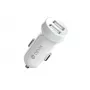 Carregador de automóvel Devia Smart Series Lightning 5V 3,1A USB duplo branco