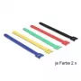 DeLOCK 18636 Abraçadeiras de nylon Preto Azul Verde Vermelho Amarelo 240 mm 10 unid.