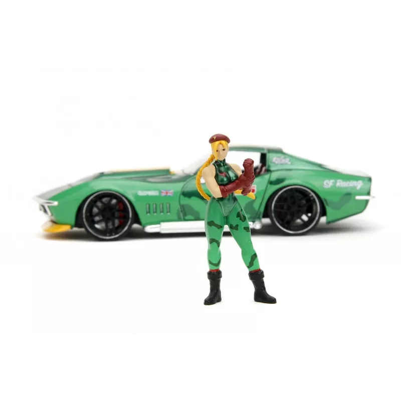 Carro Jada Toys Street Fighter 1969 Chevrolet 1:24 metal verde