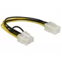 Cabo de alimentação interno DeLOCK 83775 0,2 m PCI-E 8-Pin para 6-Pin