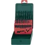 Conjunto de brocas Metabo HSS metal 19 unid. DIN 338, haste cilíndrica (627151000)