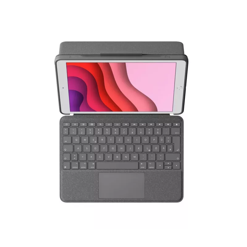 Capa de teclado Logitech Combo Touch para iPad 7.ª, 8.ª, 9.ª geração