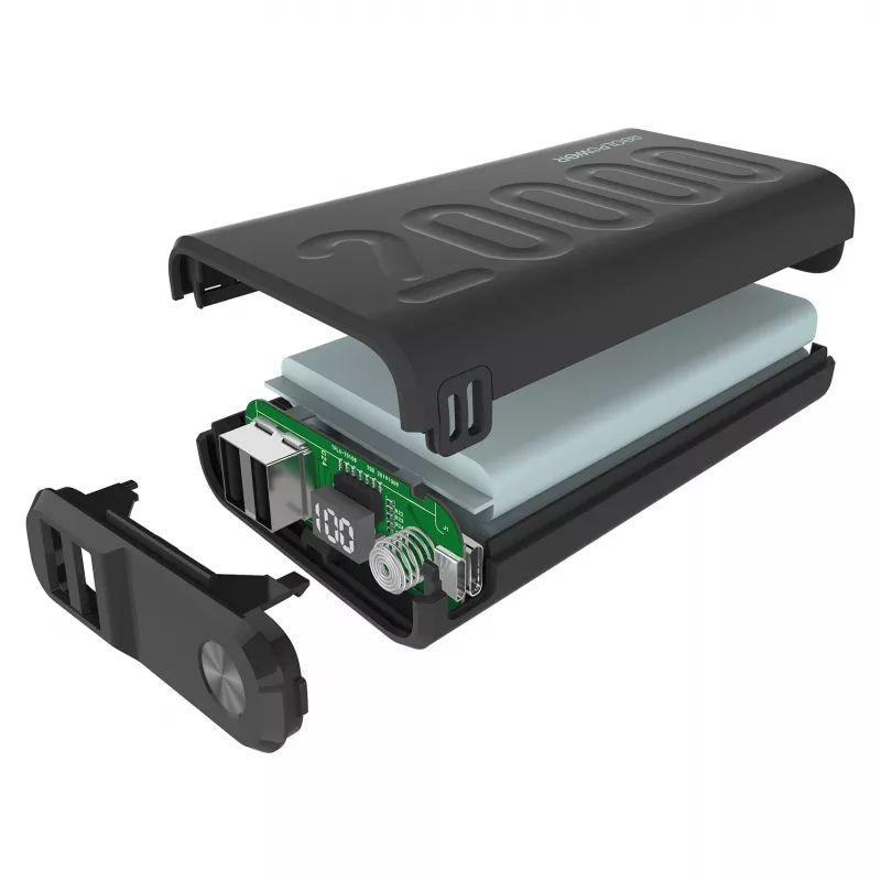 Powerbank RealPower PB-20000 PD preto (323369)