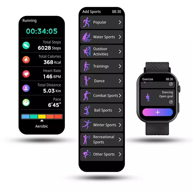 Smartwatch Manta Revo SWU401BK preto