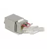 Delock 86404 módulo Keystone RJ45 Secure Cat.6 para LSA, branco