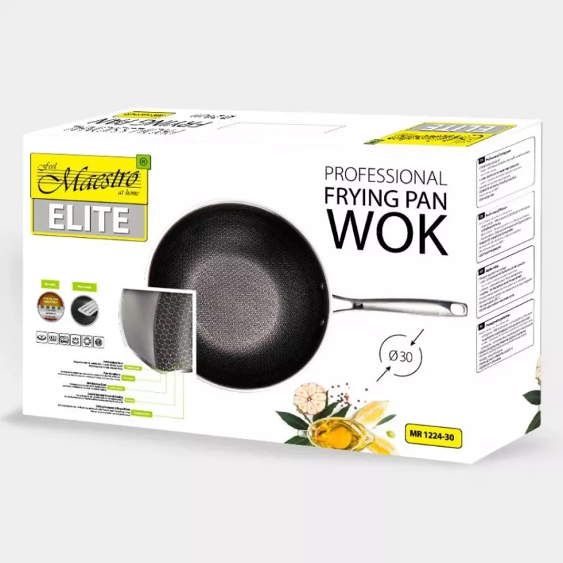 FRIGIDEIRA / WOK PROFISSIONAL MAESTRO 30 cm