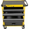 Carrinho de ferramentas Stanley STST74305-1 com 5 gavetas, amarelo/preto, 3 gavetas rasas + 2 gavetas fundas