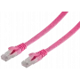 Cabo de rede ShiverPeaks BS75511-SLM Magenta 1m Cat7 U/FTP STP
