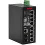 Switch Ethernet Gigabit industrial ROLINE 8x + 2x SFP dual-speed gerido 240W - Switch - 1 Gbps - 10 portas - Power over Ethernet - Gerido (21.13.1131)
