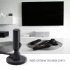 Antena de TV interior QOLTEC 57016 DVB-T2 – design compacto para receção digital terrestre