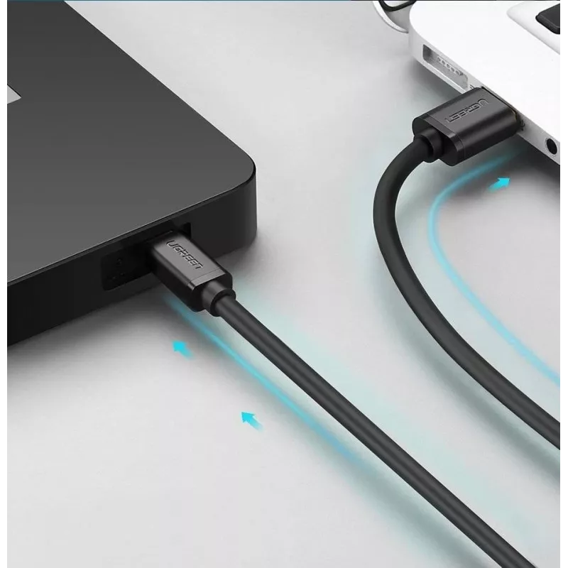 Cabo USB Ugreen - Mini-USB 480 Mbit/s 3 m US132 (preto)