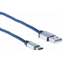 Cabo USB ShiverPeaks BS14-50030 2m USB A USB C azul