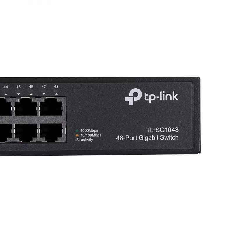 TP-Link TL-SG1048 não gerido Gigabit Ethernet (10/100/1000) 1U preto