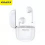 Auscultadores Awei T28 TWS com base de carregamento branco