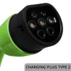 Carregador para veículos elétricos QOLTEC Mobile EV 2in1 Type2 11 kW 400 V Wi‑Fi TUYA SMART LIFE LCD wallbox portátil cabo 5 m