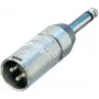 Neutrik - adaptador de áudio - XLR3 (macho) para ficha mono (macho) (NA2MP)